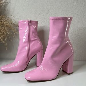 🎀 COQUETTE Steve Madden Pink ankle boots SIZE 8
